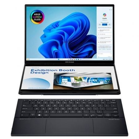 Portátil Convertible Asus ZenBook Duo OLED UX8406CA-PZ152W Intel Core Ultra 9-285H/ 32GB/ 1TB SSD/ 14'+14' Táctil/ Win11